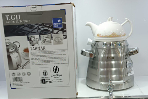 کتری قوری قیطاسی 5 لیتری مدل 7730 مات کف چدن