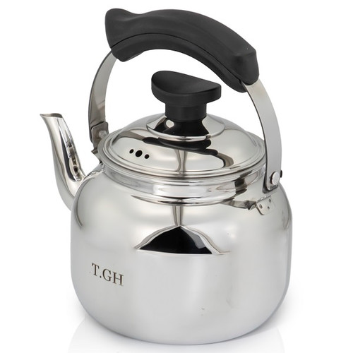 کتری لوله دار قیطاسی 2.5 لیتری مدل 30000 براق کف چدن