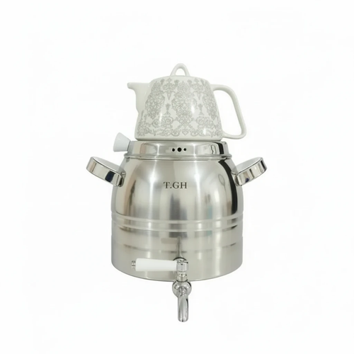 کتری قوری قیطاسی 6 لیتری مدل 7960 براق کف چدن