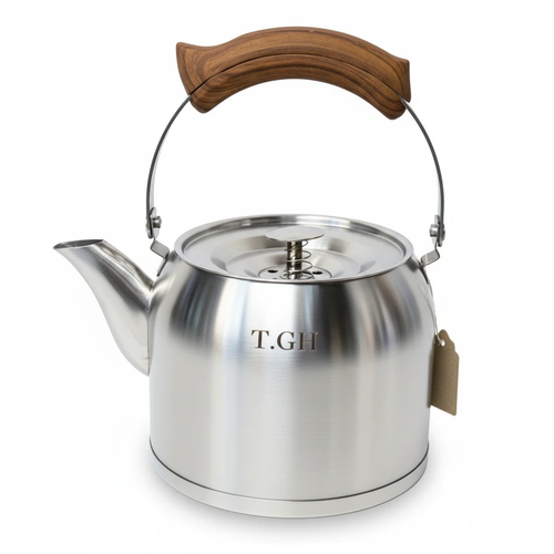 کتری لوله دار قیطاسی 2 لیتری دسته چوب