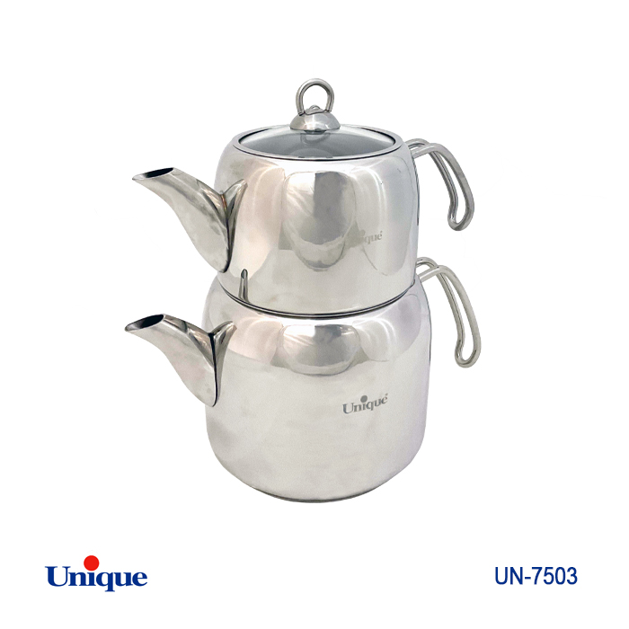 کتری و قوری استیل- 2/70لیتر- ترک یونیک 7503