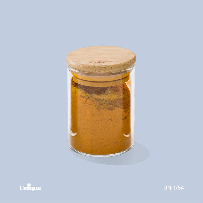 ادویه درب چوبی گرد 7.5 سانت یونیک مدل 1754